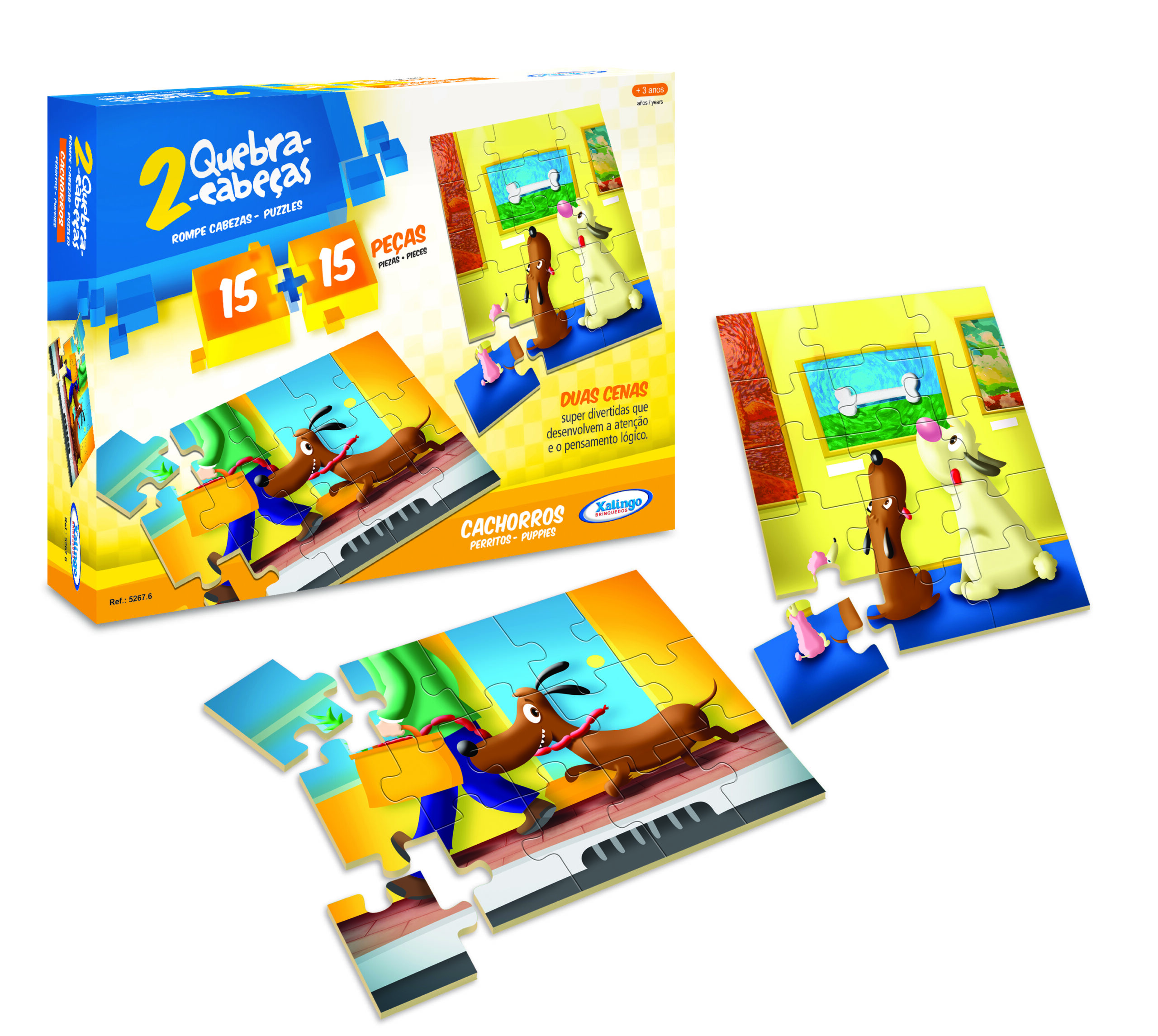 Quebra-Cabeças Filhotes Cachorrinhos